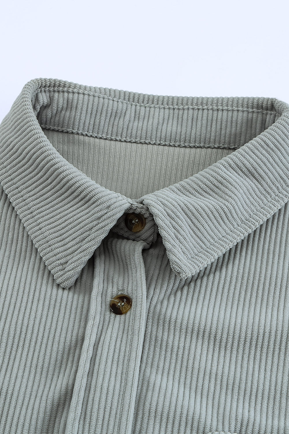 Pink Corduroy Button Pocket Shirt