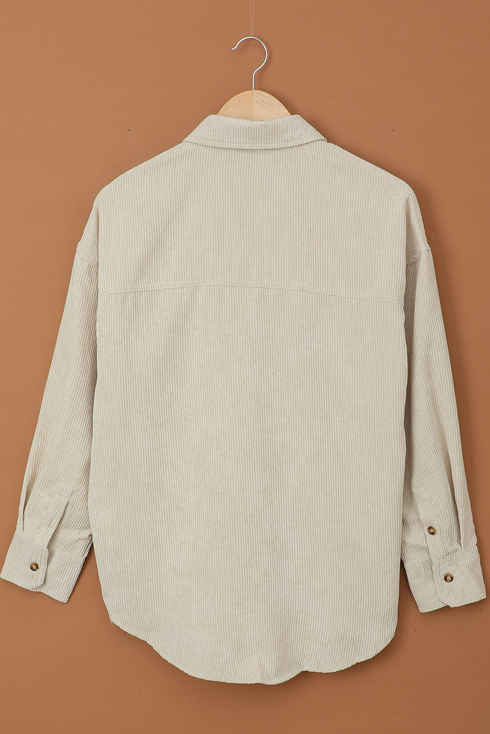 Pink Corduroy Button Pocket Shirt