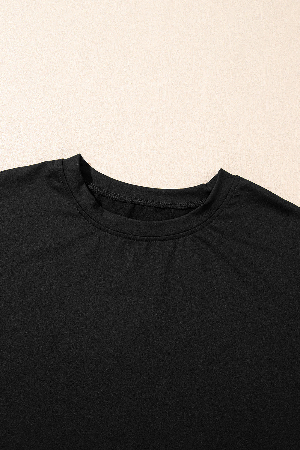 Apricot Contrast Trim Tee and Shorts Set