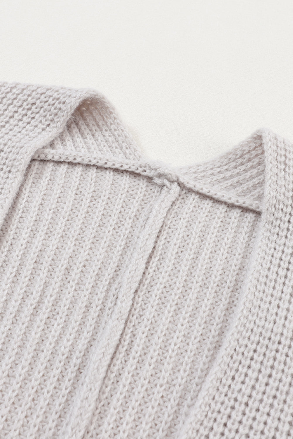 Pink Oversized Fold Over Sleeve Sweater Cardigan