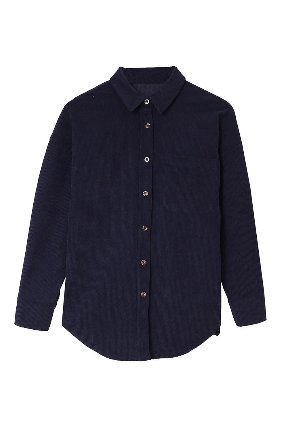 Pink Corduroy Button Pocket Shirt