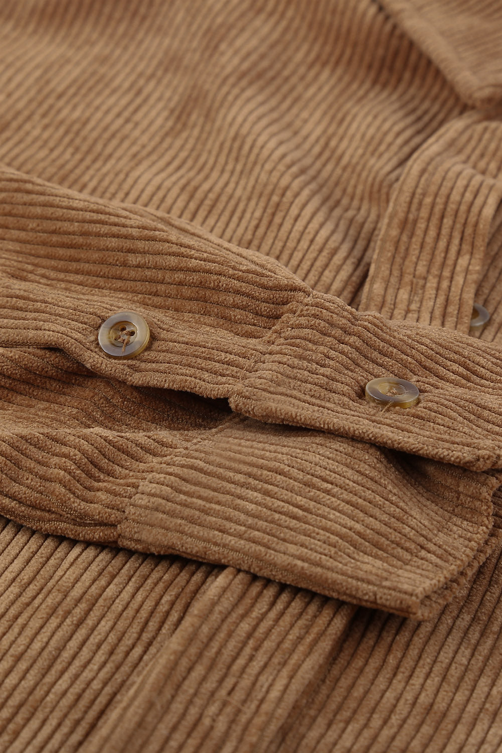 Pink Corduroy Button Pocket Shirt