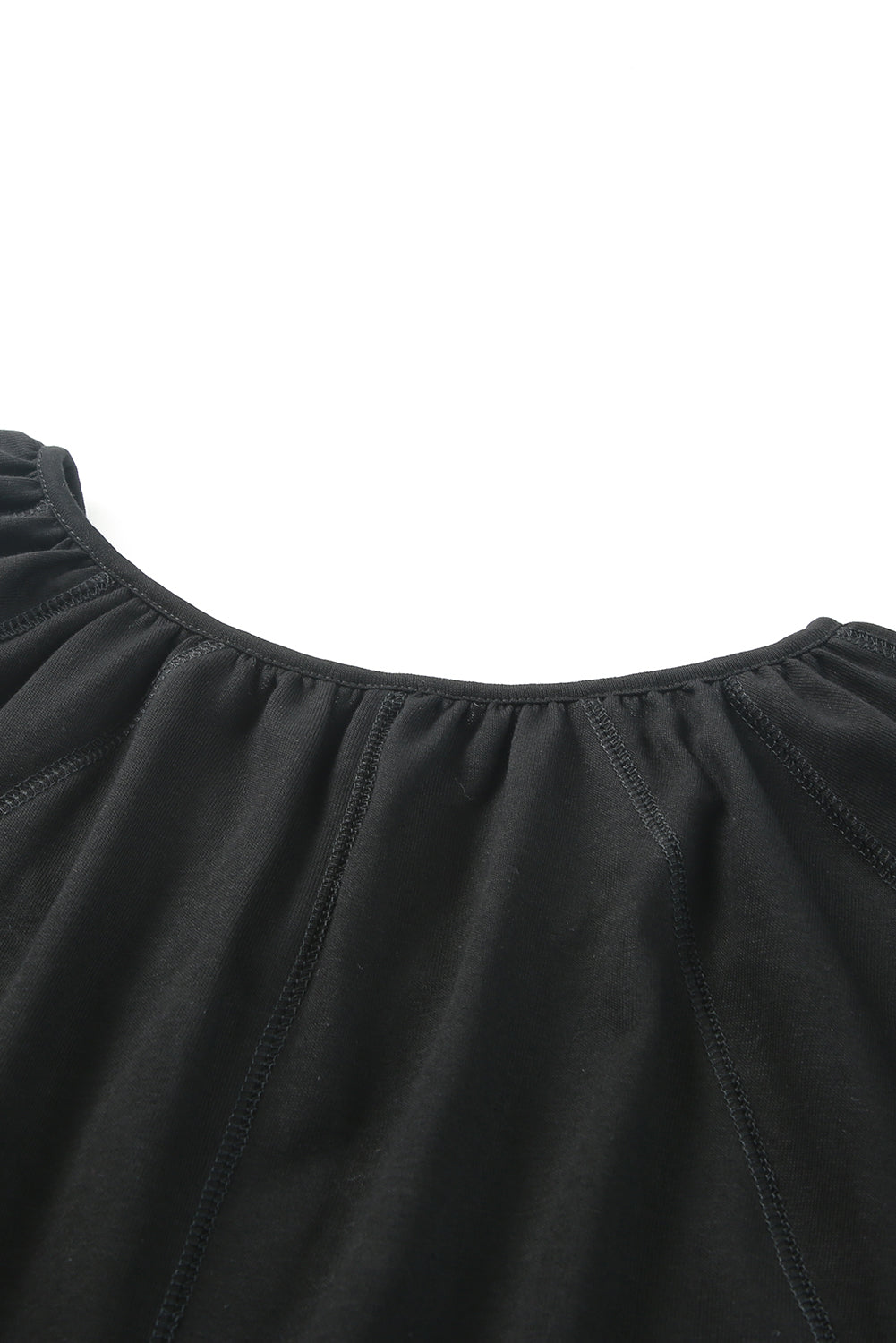 Green Split V Neck Dolman Top