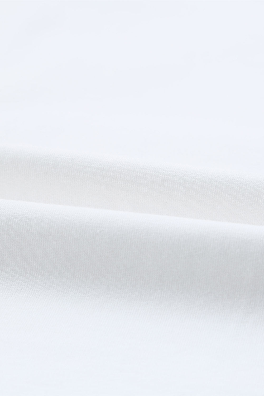 White Eyelash Lace Trim V Neck Top