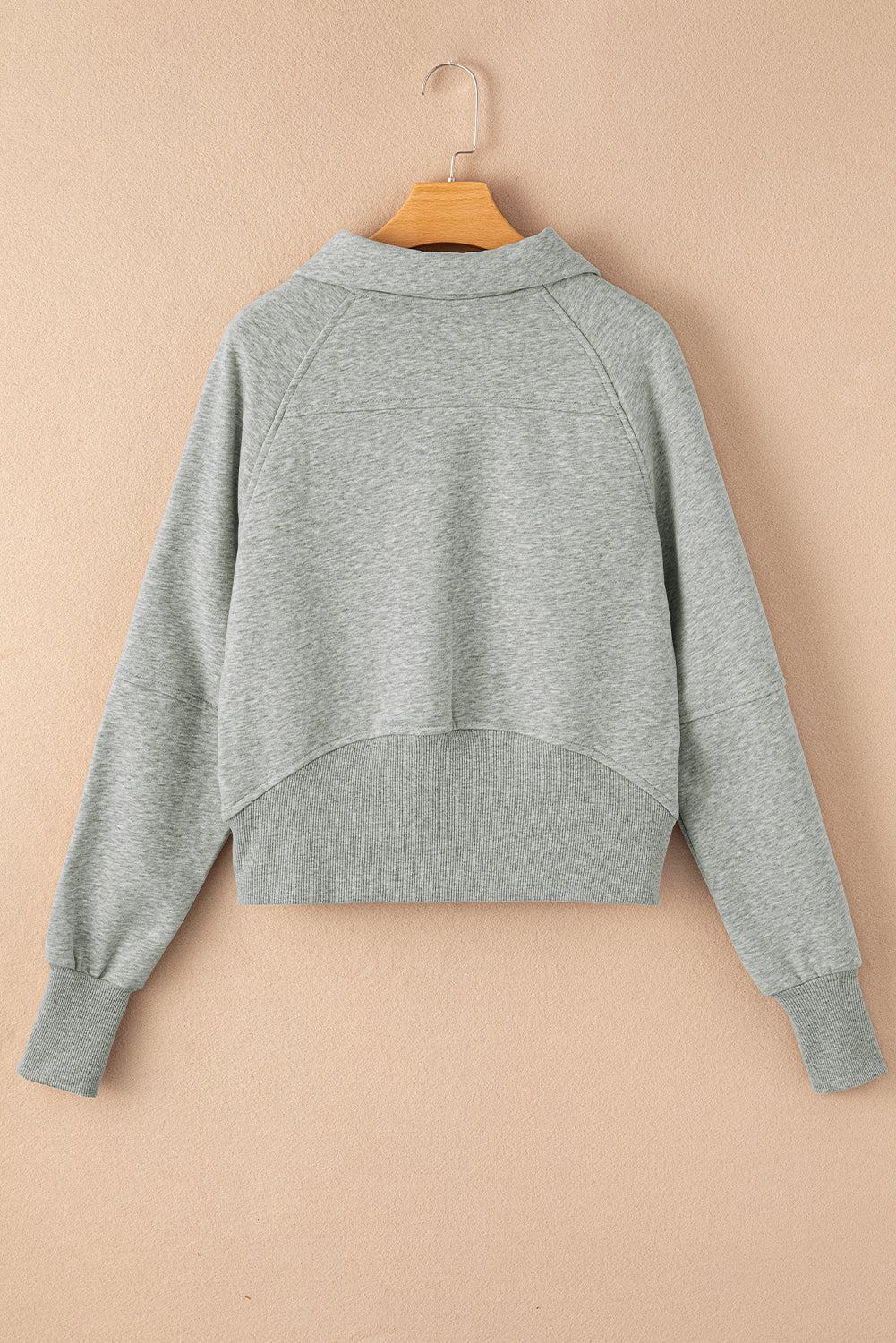 Elmwood Fleece Lined Zip Up Stand Collar Thumbhole Sleeve Sweatshirt