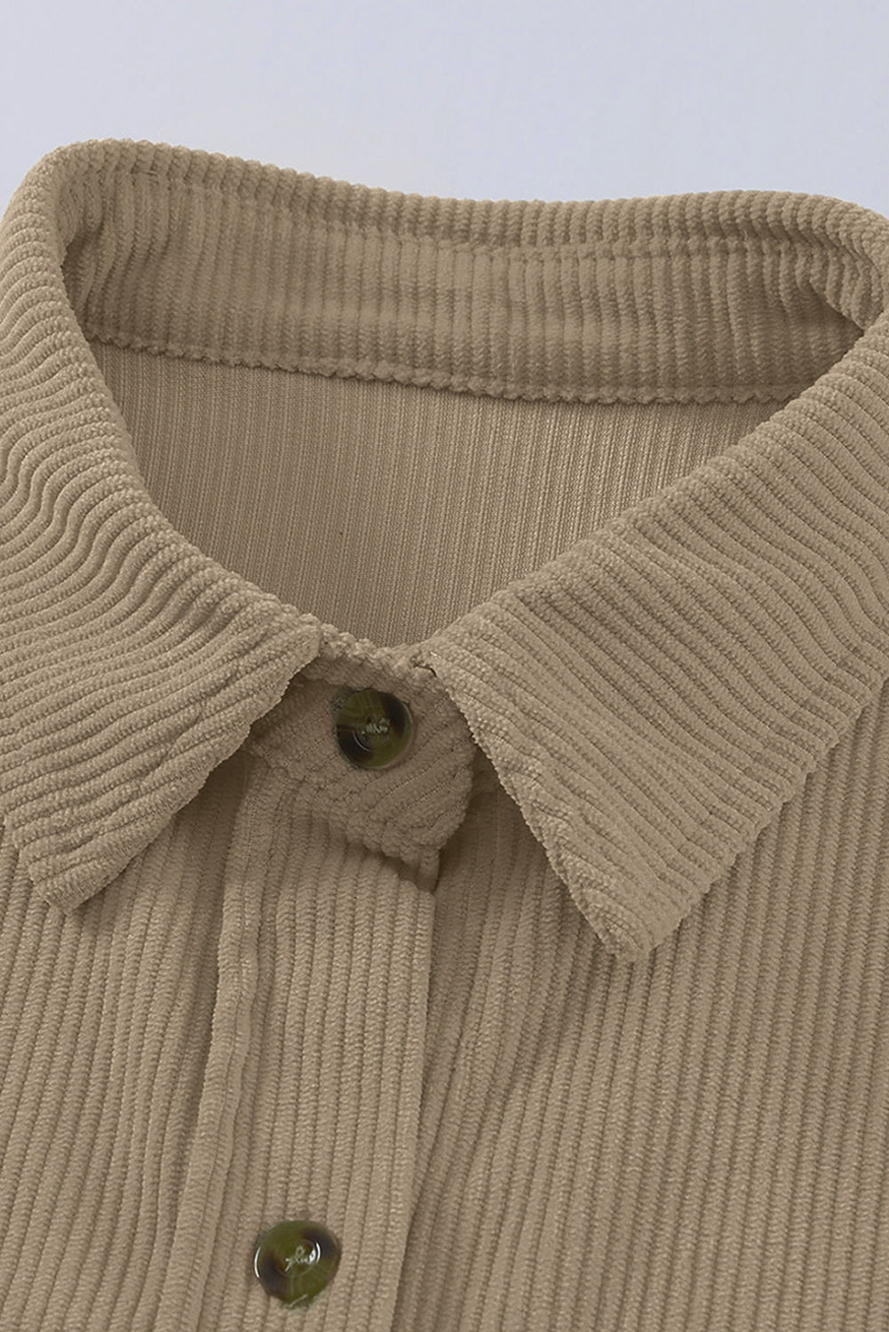 Pink Corduroy Button Pocket Shirt