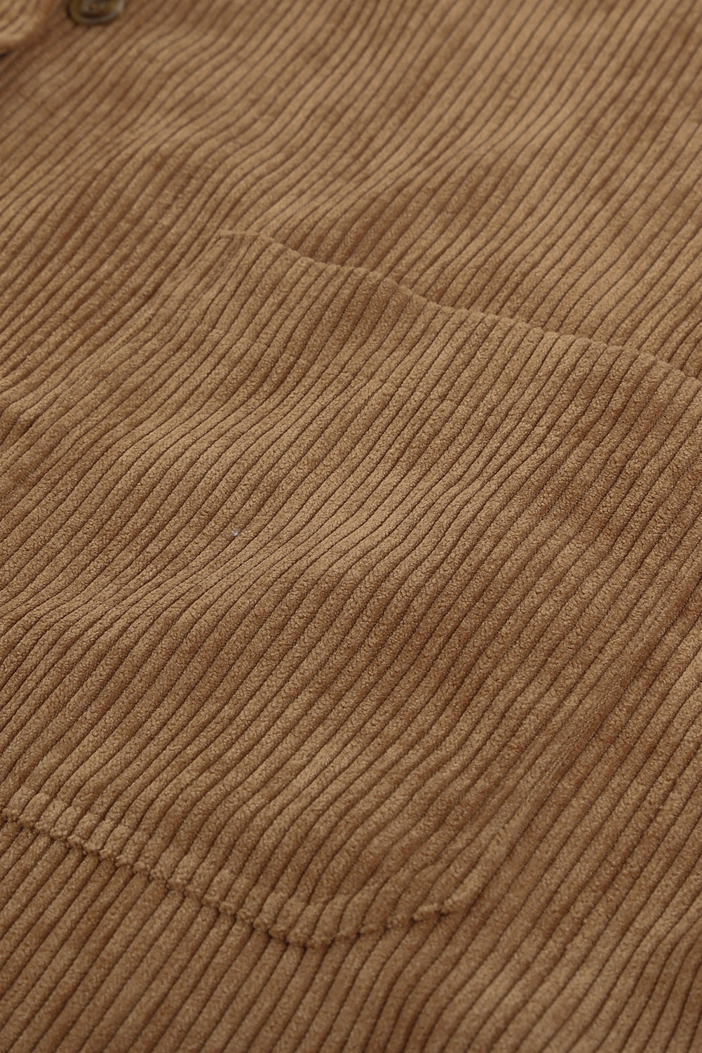 Pink Corduroy Button Pocket Shirt