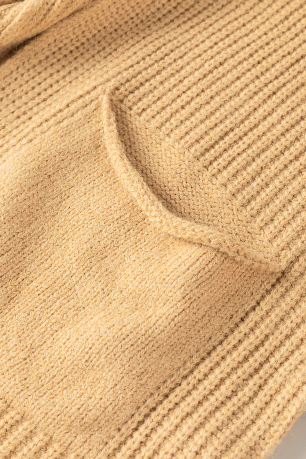 Pink Oversized Fold Over Sleeve Sweater Cardigan