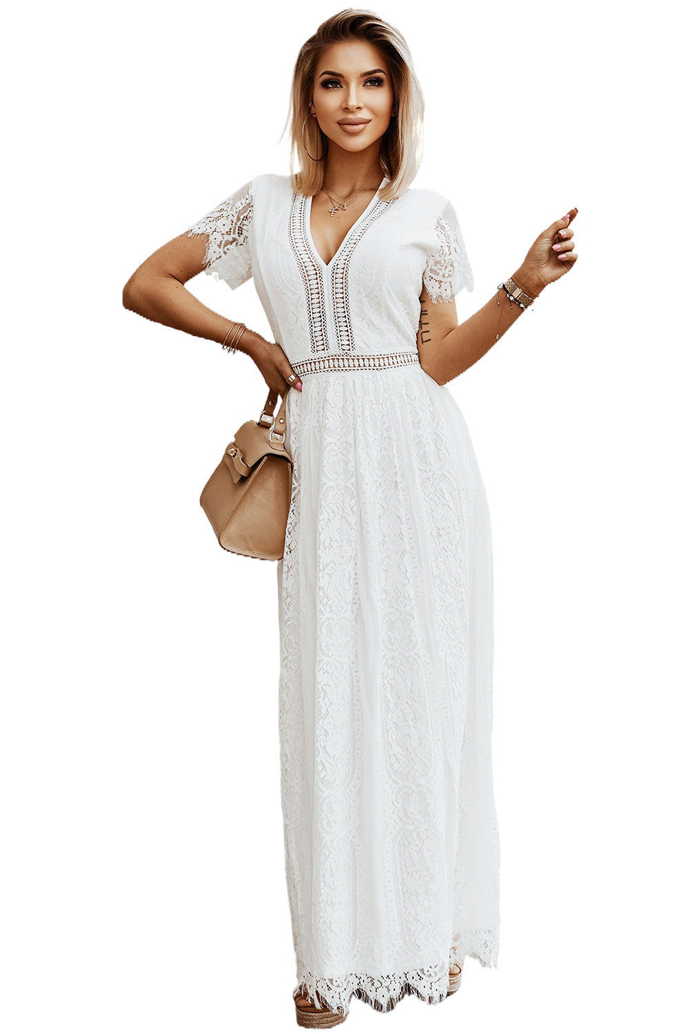 Fill Your Heart Lace Maxi Dress