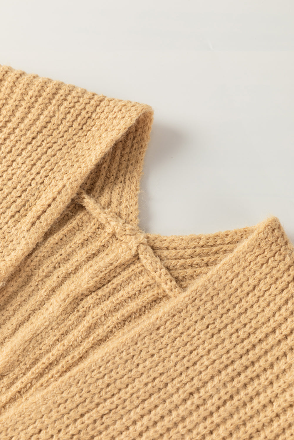Pink Oversized Fold Over Sleeve Sweater Cardigan