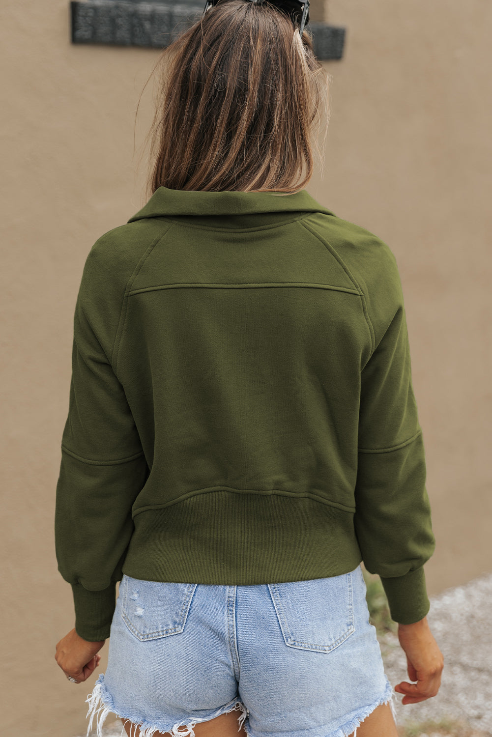 Elmwood Fleece Lined Zip Up Stand Collar Thumbhole Sleeve Sweatshirt
