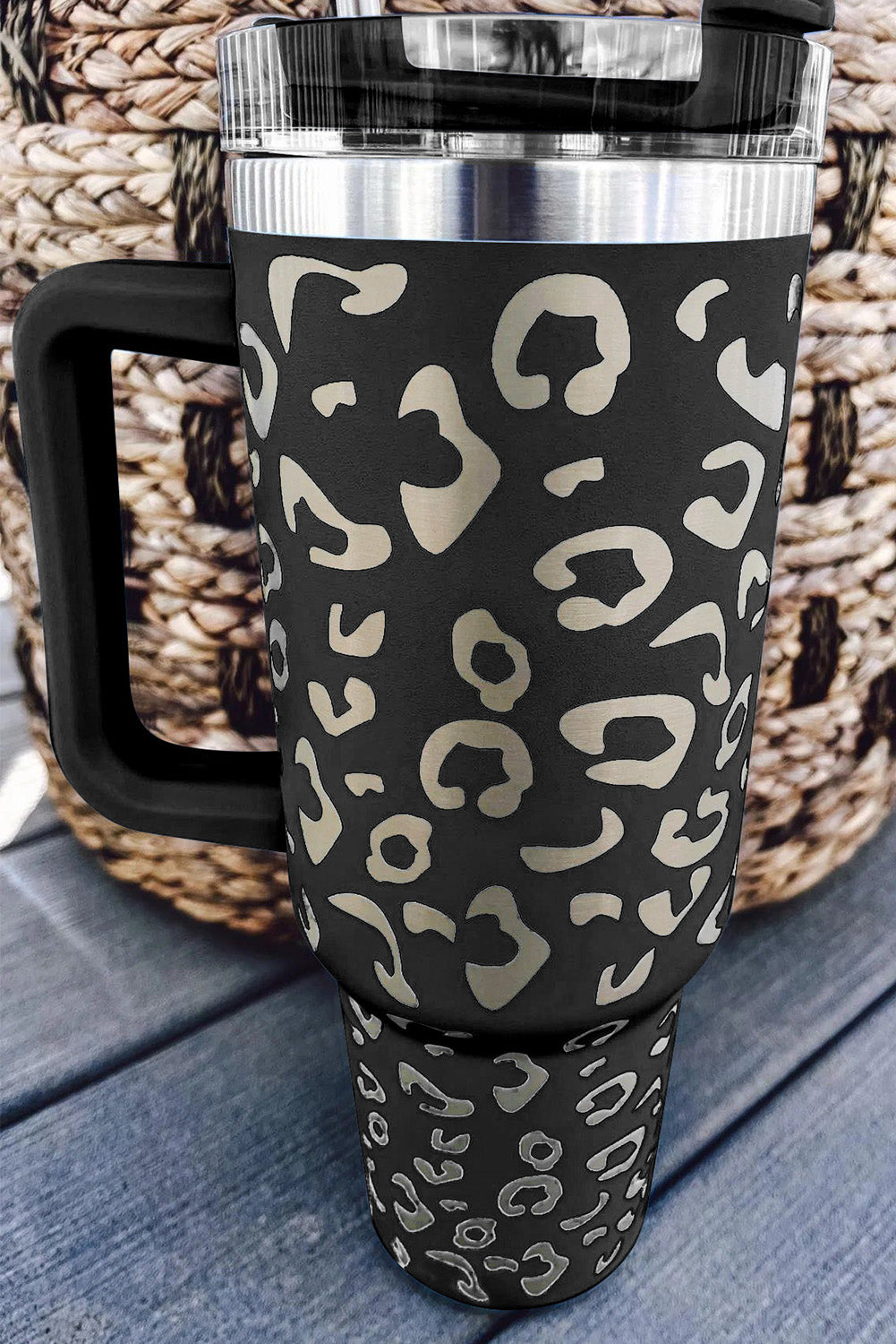 Rose Leopard Spotted 304 Stainless Double Insulated Cup 40oz