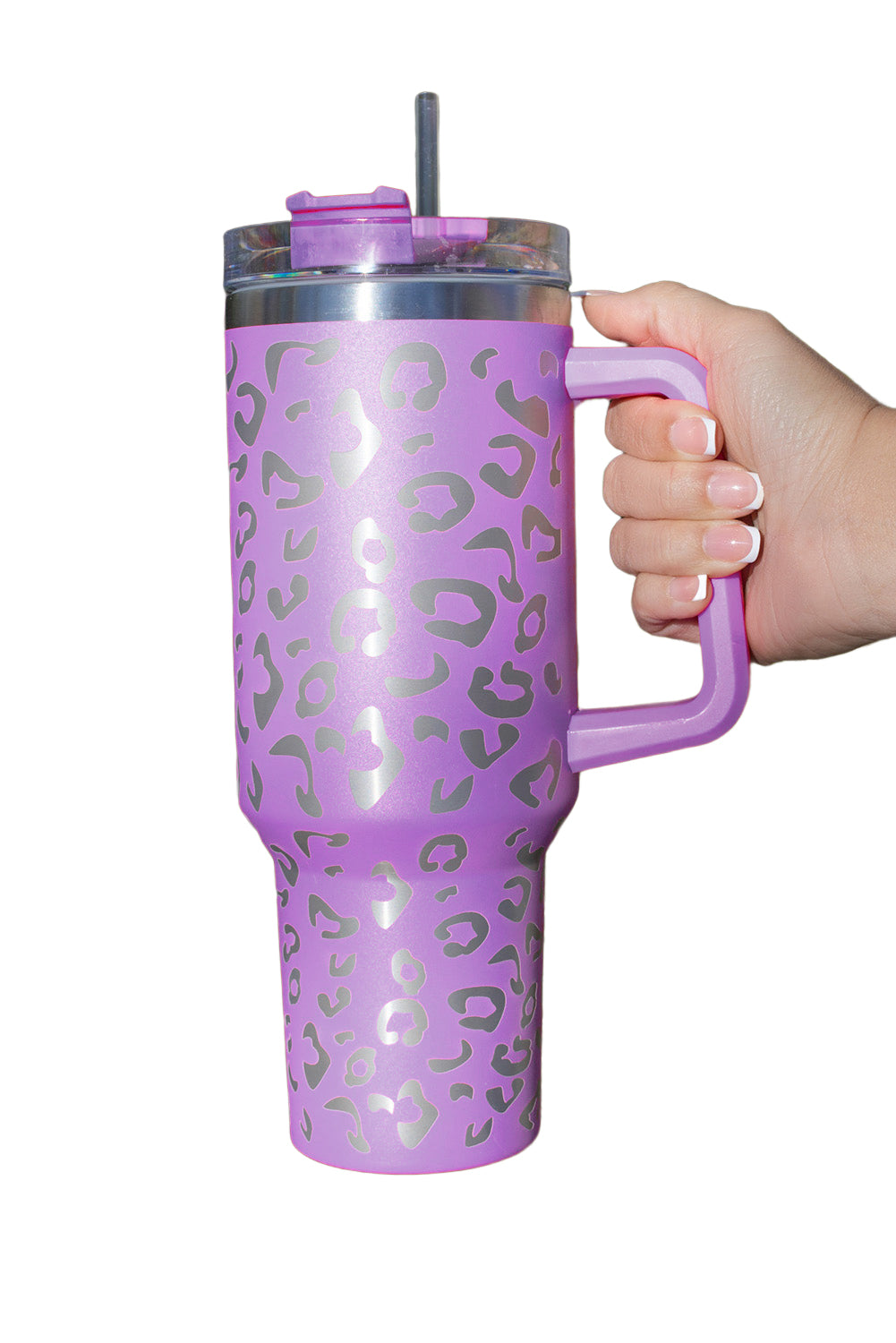 Rose Leopard Spotted 304 Stainless Double Insulated Cup 40oz