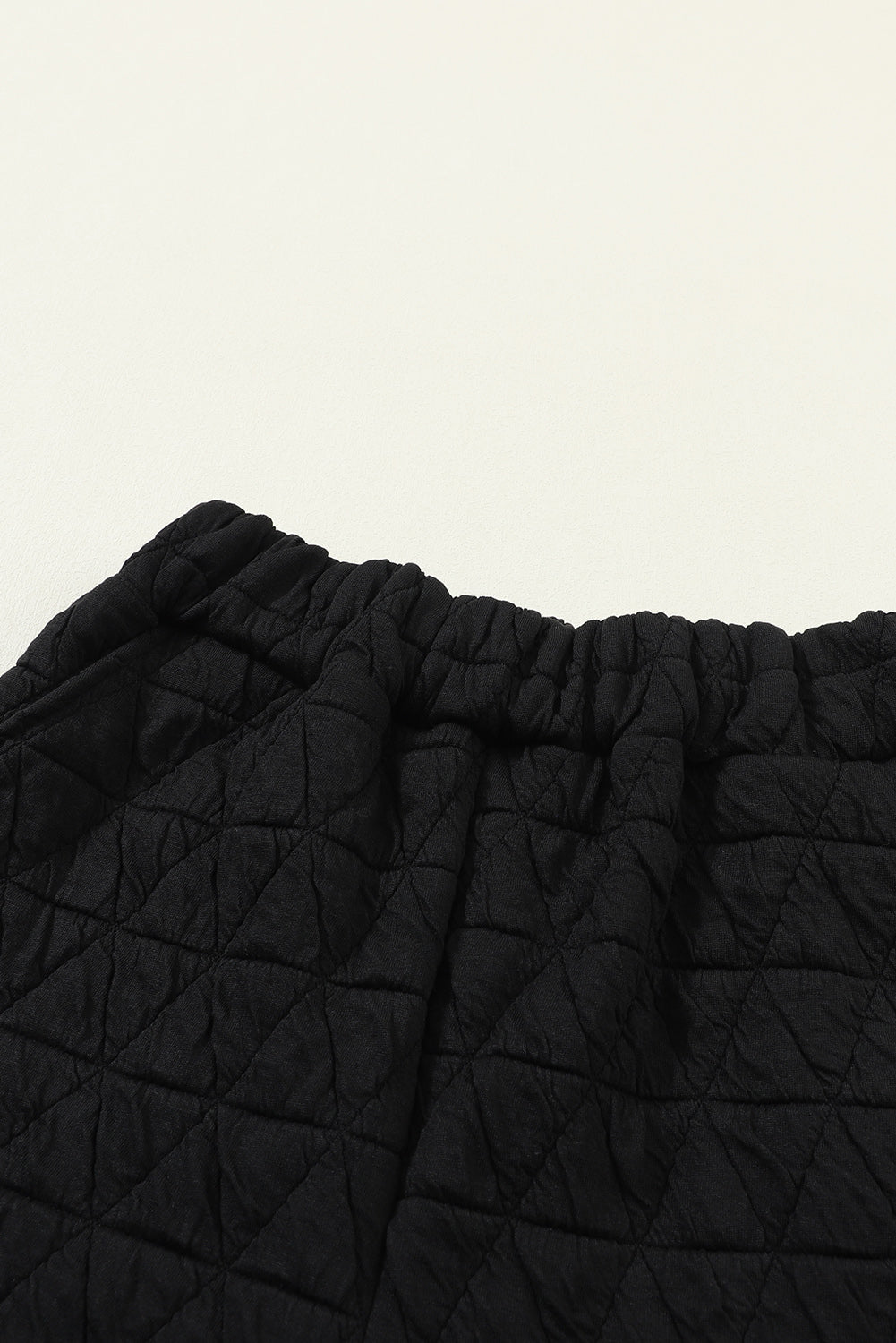 Pink Solid Quilted Pullover and Pants Outfit