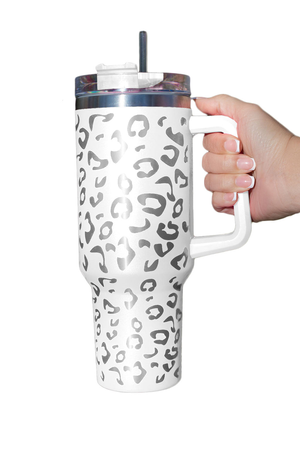 Rose Leopard Spotted 304 Stainless Double Insulated Cup 40oz